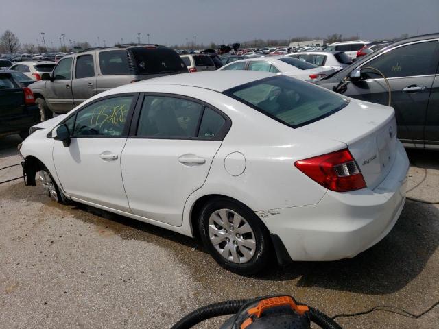 Photo 2 from auction – 2012 HONDA CIVIC LX with VIN 19XFB2F58CE080307