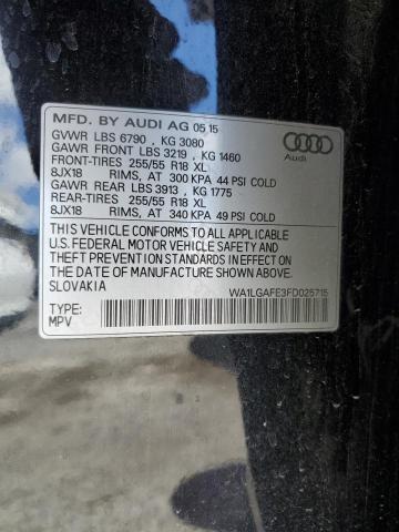 Photo 14 from auction – 2015 AUDI Q7 PREMIUM with VIN WA1LGAFE3FD025715