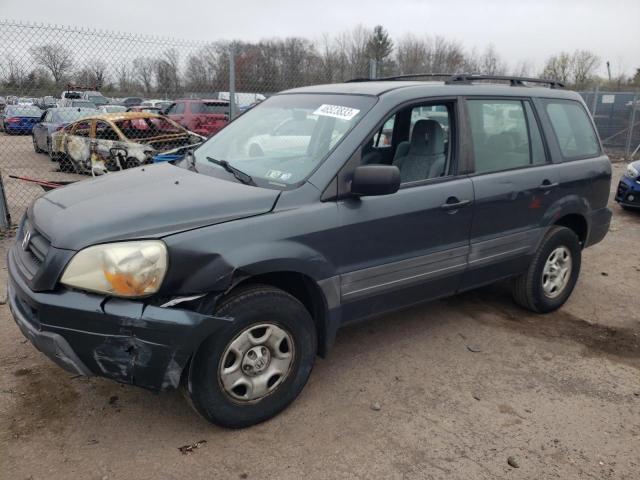 HONDA PILOT LX 2003 with VIN 2HKYF18143H545274 - Photo from auction