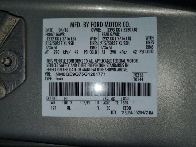 Photo 14 from auction – 2016 FORD TRANSIT CO with VIN NM0GE9G75G1281771