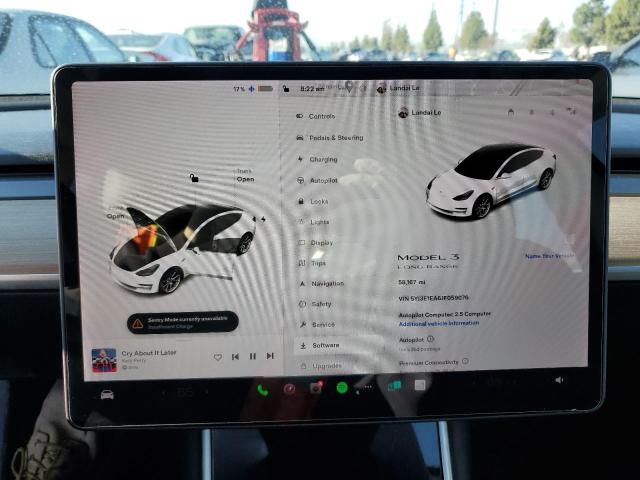 Photo 9 from auction – 2018 TESLA MODEL 3 with VIN 5YJ3E1EA6JF059076