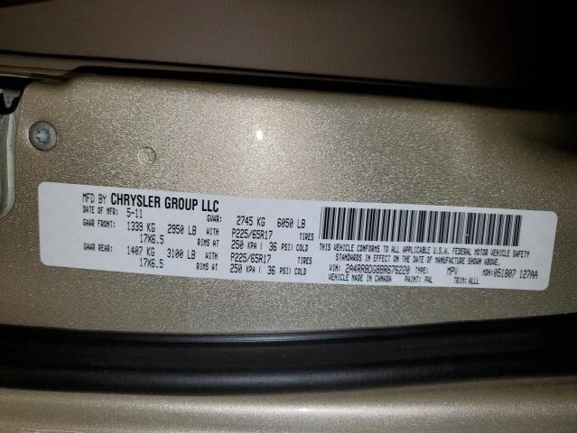 Photo 14 from auction – 2011 CHRYSLER TOWN & COU with VIN 2A4RR8DG8BR676220
