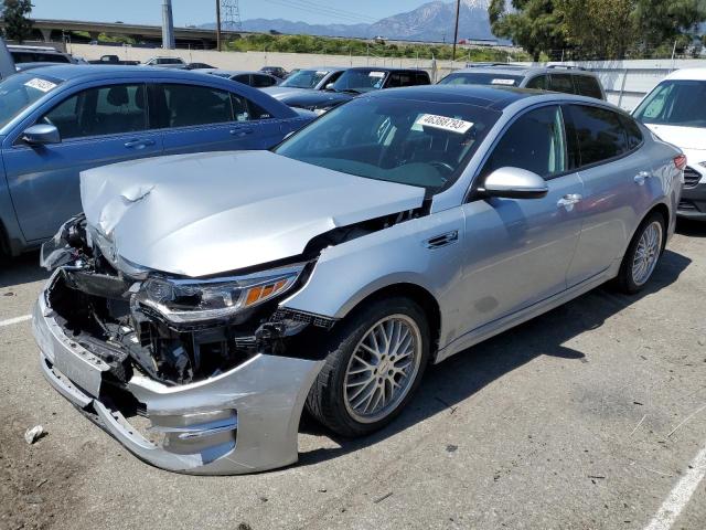 KIA OPTIMA EX 2018 with VIN 5XXGU4L37JG213950 - Photo from auction