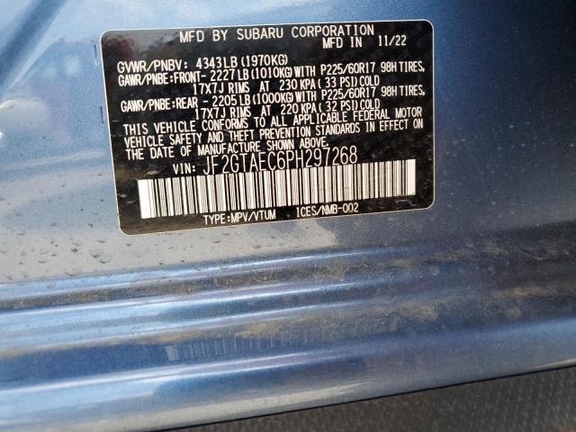 Photo 14 from auction – 2023 SUBARU CROSSTREK with VIN JF2GTAEC6PH297268