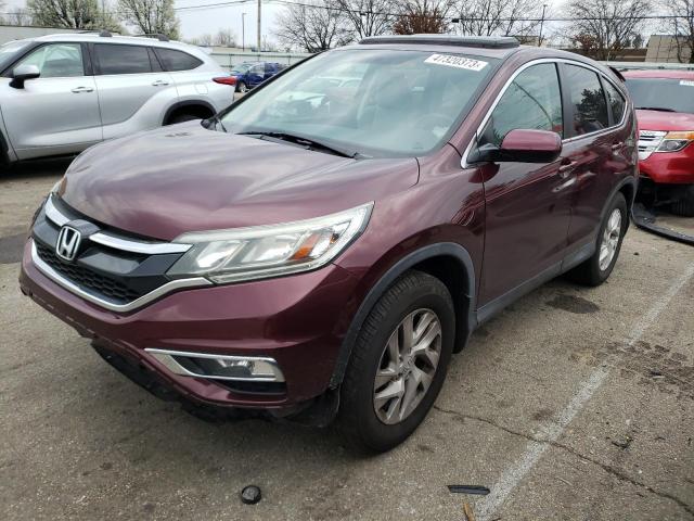 HONDA CR-V EX 2015 with VIN 2HKRM3H55FH528464 - Photo from auction