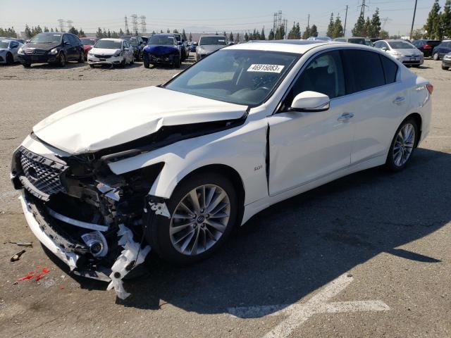 INFINITI Q50 LUXE 2019 with VIN JN1EV7AP1KM513073 - Photo from auction