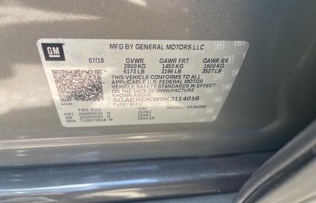 Photo 10 from auction – 2019 BUICK ENCLAVE AV with VIN 5GAERDKW9KJ114016