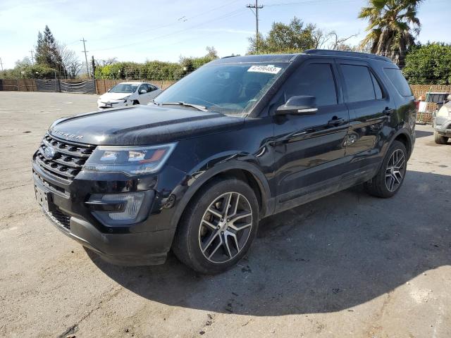 FORD EXPLORER S 2017 with VIN 1FM5K8GT8HGD91153 - Photo from auction