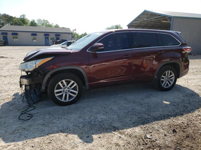 TOYOTA HIGHLANDER 2014 with VIN 5TDZARFH3ES008345 - Photo from auction