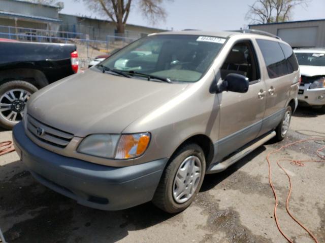 TOYOTA SIENNA CE 2003 with VIN 4T3ZF19C63U537173 - Photo from auction