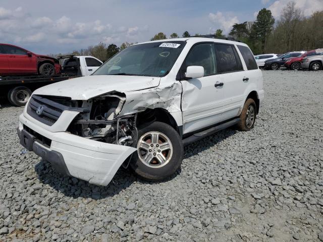 HONDA PILOT EXL 2003 with VIN 2HKYF18683H528702 - Photo from auction