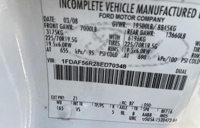 Photo 10 from auction – 2008 FORD F550 SUPER with VIN 1FDAF56R28ED70348