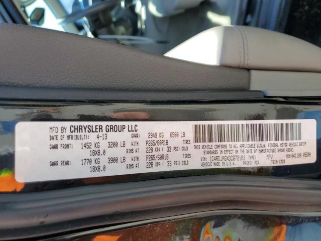 Photo 14 from auction – 2013 DODGE DURANGO SX with VIN 1C4RDJAGXDC672181