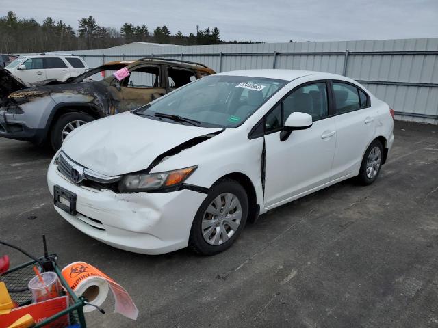 HONDA CIVIC LX 2012 with VIN 2HGFB2F57CH576768 - Photo from auction
