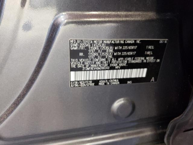 Photo 14 from auction – 2016 TOYOTA RAV4 XLE with VIN 2T3WFREV4GW288340