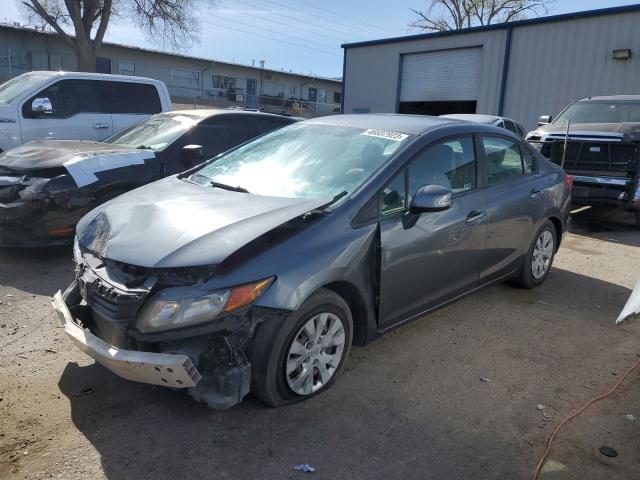 HONDA CIVIC LX 2012 with VIN 19XFB2F59CE386027 - Photo from auction