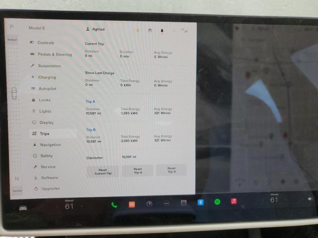 Photo 9 from auction – 2022 TESLA MODEL S with VIN 5YJSA1E50NF477262