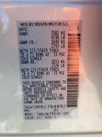 Photo 14 from auction – 2020 NISSAN ROGUE S with VIN 5N1AT2MT9LC764892