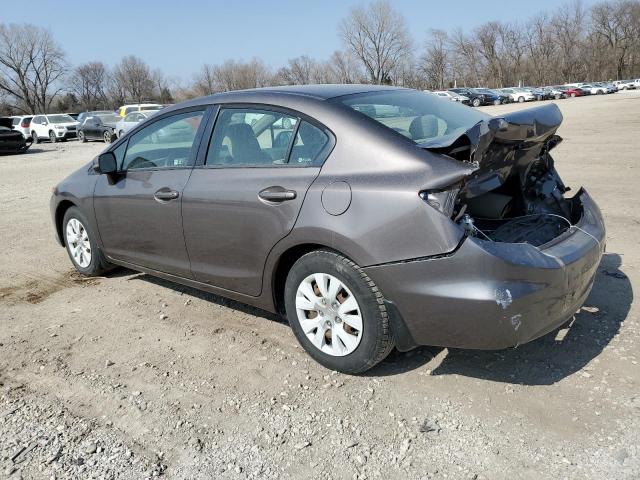 Photo 2 from auction – 2012 HONDA CIVIC LX with VIN 19XFB2F54CE049877