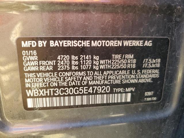 Photo 14 from auction – 2016 BMW X1 XDRIVE2 with VIN WBXHT3C30G5E47920