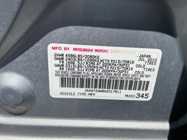 Photo 10 from auction – 2010 MITSUBISHI OUTLANDER with VIN JA4AT2AW8AZ017811