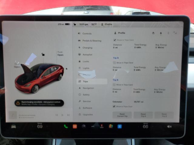 Photo 9 from auction – 2020 TESLA MODEL 3 with VIN 5YJ3E1EB2LF640179