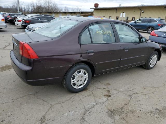 Photo 3 from auction – 2001 HONDA CIVIC LX with VIN 2HGES16511H508663