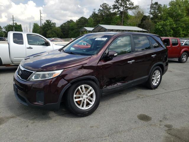 KIA SORENTO LX 2015 with VIN 5XYKTCA68FG641467 - Photo from auction