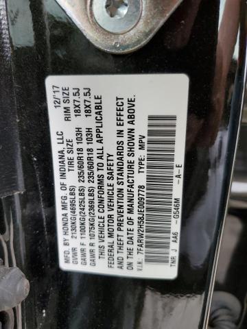 Photo 14 from auction – 2018 HONDA CR-V EX with VIN 7FARW2H58JE009778