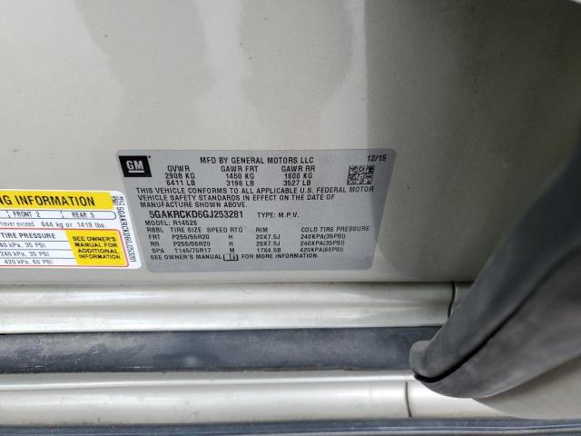 Photo 14 from auction – 2016 BUICK ENCLAVE with VIN 5GAKRCKD6GJ253281