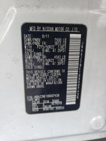 Photo 14 from auction – 2011 INFINITI QX56 with VIN JN8AZ2NE1B9007438