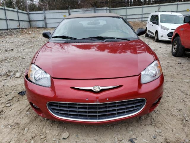 Photo 5 from auction – 2003 CHRYSLER SEBRING LX with VIN 1C3EL55T13N543432