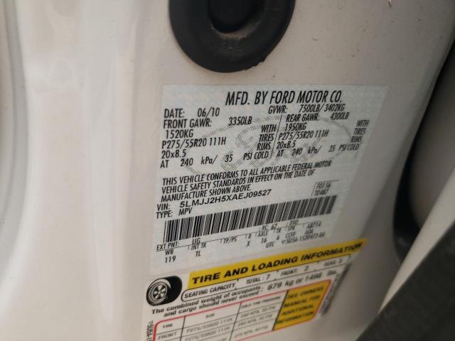 Photo 14 from auction – 2010 LINCOLN NAVIGATOR with VIN 5LMJJ2H5XAEJ09527