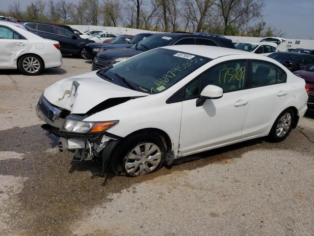 HONDA CIVIC LX 2012 with VIN 19XFB2F58CE080307 - Photo from auction