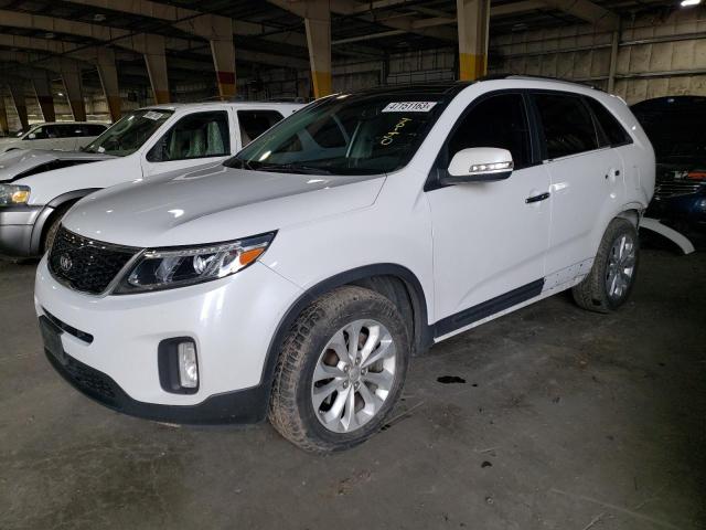 KIA SORENTO EX 2014 with VIN 5XYKU4A72EG474811 - Photo from auction