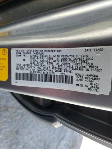 Photo 14 from auction – 2003 LEXUS RX 300 with VIN JTJGF10U130157978