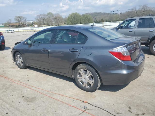 Photo 2 from auction – 2012 HONDA CIVIC HYBR with VIN JHMFB4F38CS002129