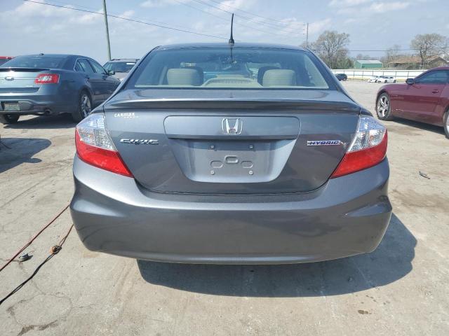 Photo 6 from auction – 2012 HONDA CIVIC HYBR with VIN JHMFB4F38CS002129