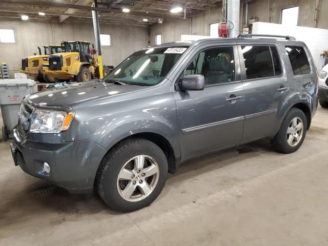 HONDA PILOT EXLN 2011 with VIN 5FNYF4H71BB090659 - Photo from auction