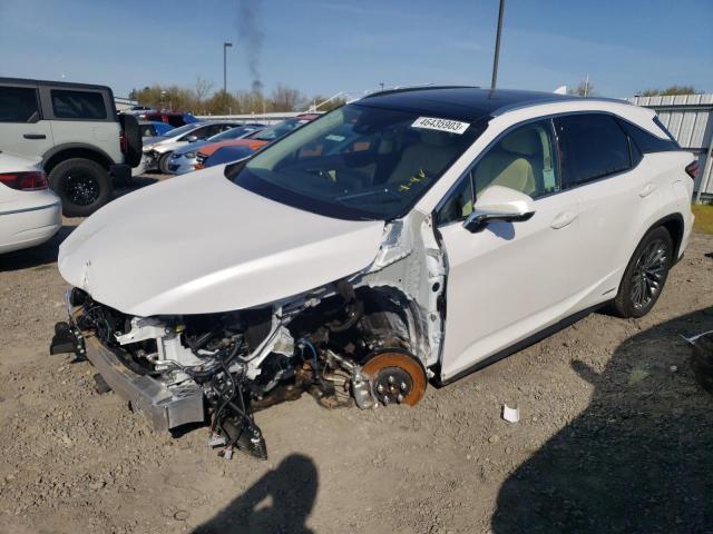 LEXUS RX 450H 2022 with VIN 2T2JGMDA2NC087211 - Photo from auction