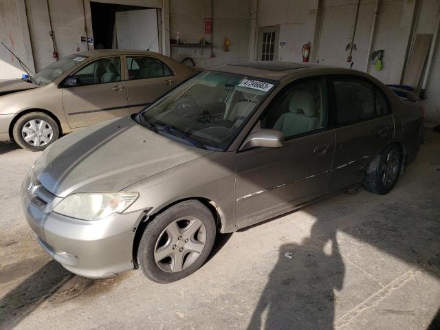HONDA CIVIC EX 2005 with VIN 2HGES26735H520133 - Photo from auction