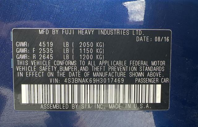 Photo 10 from auction – 2017 SUBARU LEGACY 2.5 with VIN 4S3BNAK69H3017469