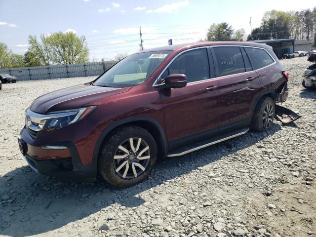 HONDA PILOT EXL 2019 with VIN 5FNYF5H55KB027438 - Photo from auction
