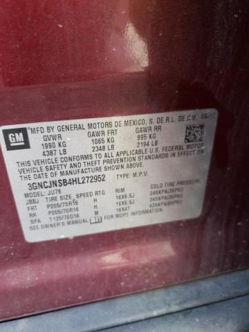 Photo 14 from auction – 2017 CHEVROLET TRAX LS with VIN 3GNCJNSB4HL272952