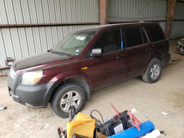 HONDA PILOT LX 2007 with VIN 5FNYF28147B016630 - Photo from auction