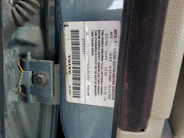 Photo 14 from auction – 2004 VOLVO V70 with VIN YV1SW61T742434732