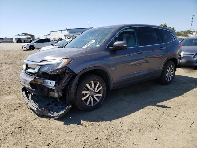 HONDA PILOT EX 2020 with VIN 5FNYF5H31LB018056 - Photo from auction