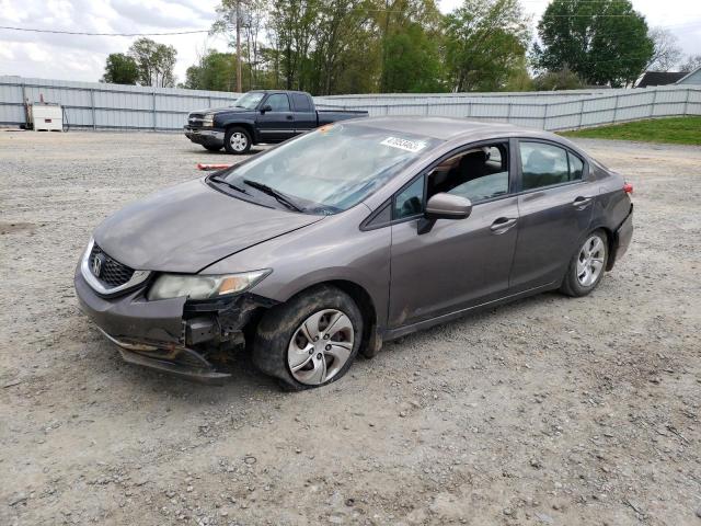 HONDA CIVIC LX 2014 with VIN 2HGFB2F57EH512751 - Photo from auction
