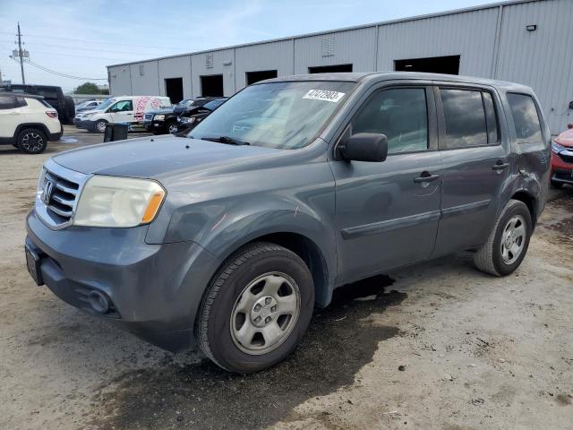 HONDA PILOT LX 2013 with VIN 5FNYF4H28DB014301 - Photo from auction