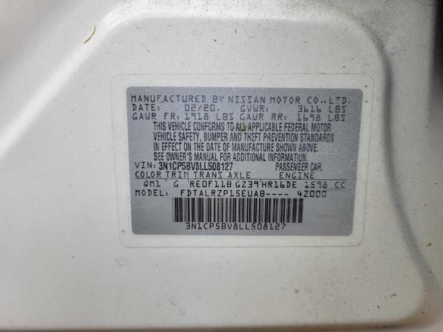 Photo 10 from auction – 2020 NISSAN KICKS S with VIN 3N1CP5BV8LL508127